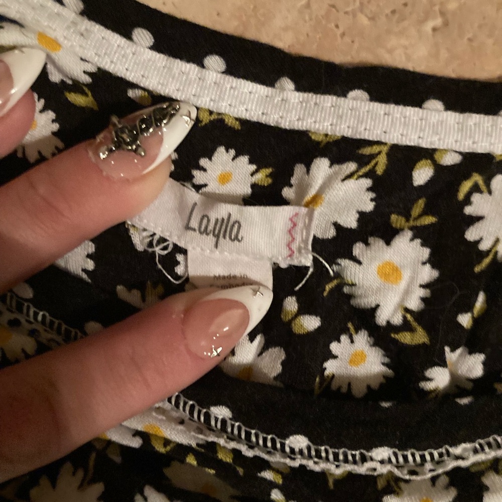 Layla Black Floral Dress